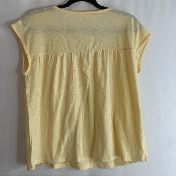 NWT Lucky Brand Yellow Embroidered Tassel Blouse, size S - Picture 9 of 9